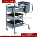 RTC-5A stainless steel waste garbage collection trolley